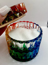 Load image into Gallery viewer, ROYGBV Alcohol Ink Resin Trinket Box
