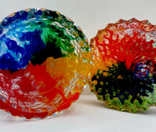 Load image into Gallery viewer, ROYGBV Alcohol Ink Resin Trinket Box
