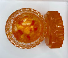 Load image into Gallery viewer, Orange and Yellow Alcohol Ink Resin Trinket Box
