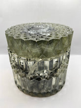 Load image into Gallery viewer, Black and White Alcohol Ink Resin Trinket Box
