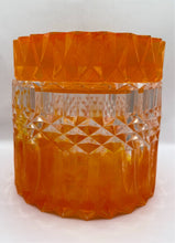 Load image into Gallery viewer, Orange and Yellow Alcohol Ink Resin Trinket Box
