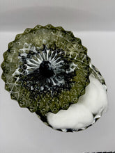 Load image into Gallery viewer, Black and White Alcohol Ink Resin Trinket Box
